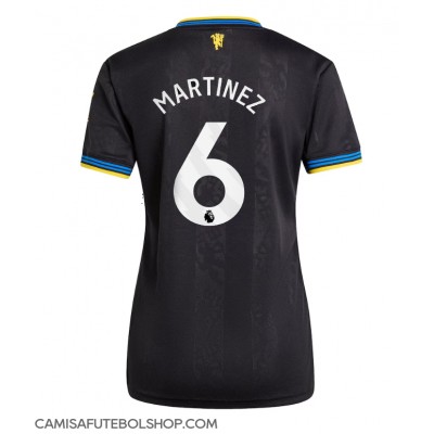Camisa de time de futebol Manchester United Lisandro Martinez #6 Replicas 3º Equipamento Feminina 2025-26 Manga Curta Camisa de time de futebol Manchester United Lisandro Martinez #6 Replicas 3º Equipamento Feminina 2025-26 Manga Curta